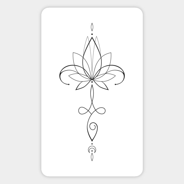 Lotus Tattoo Magnet by Human_Pretzel